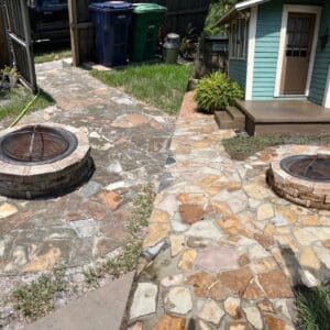 Residential Pressure Washing Stone walkways