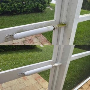 Screen Door power wash before and after