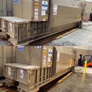Commercial Power Washing - Trash Compactor